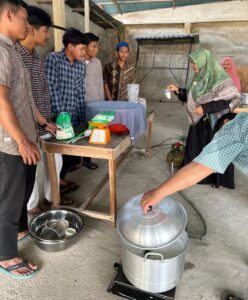 PC LDII Ujung Batu Latih Kemandirian Generasi Muda Melalui Pelatihan Susu Kedelai