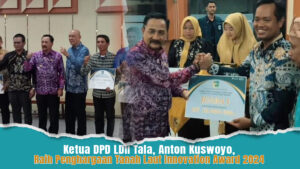 Ketua DPD LDII Tala, Anton Kuswoyo, Raih Penghargaan Tanah Laut Innovation Award 2024