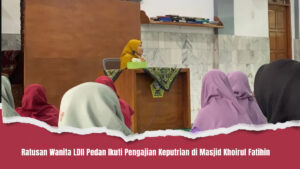 Ratusan Wanita LDII Pedan Ikuti Pengajian Keputrian di Masjid Khoirul Fatihin
