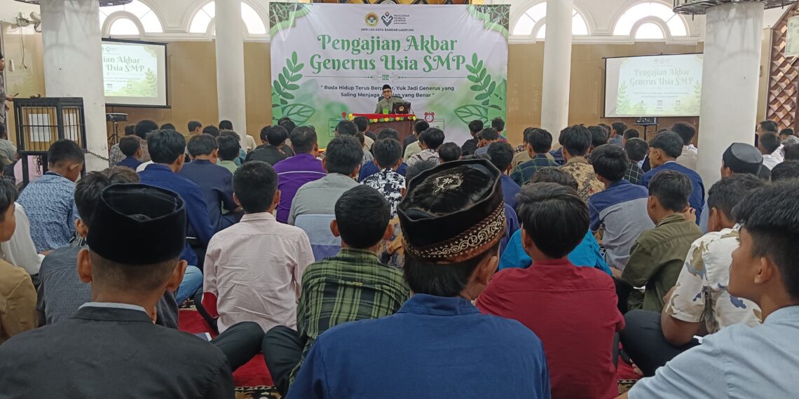 LDII Bandar Lampung Gelar Pengajian Akbar Generus Usia SMP, Angkat Nilai “Empat Roda Berputar”