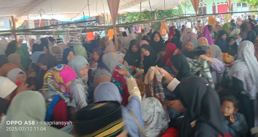 LDII Prabumulih Gelar Pengajian Akbar, Bazar Baju Gratis, dan Bangun Gedung TK Baru