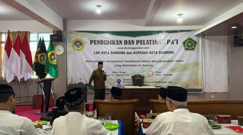 LDII Kota Bandung Gelar Diklat Dai, Dorong Dakwah yang Cerdas dan Santun